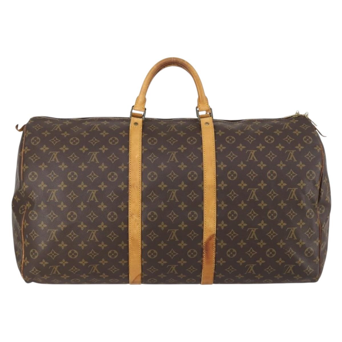 LOUIS VUITTON Monogram Keepall 60 Boston Bag M41422 LV Auth 146304