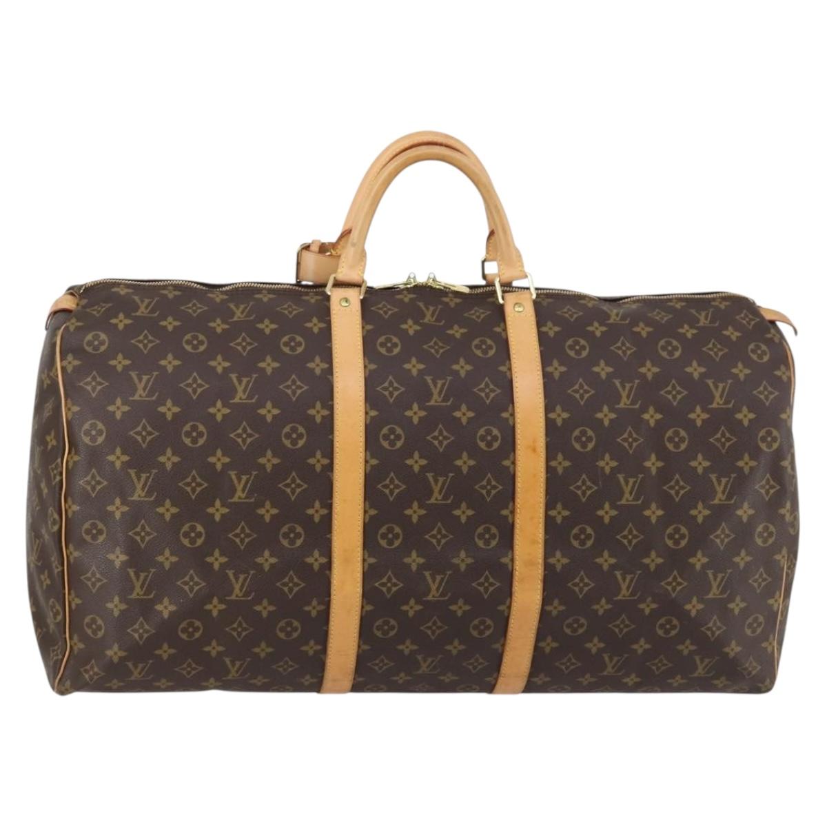 LOUIS VUITTON Monogram Keepall 60 Boston Bag M41422 LV Auth 146307