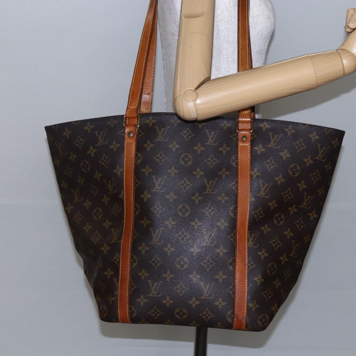 LOUIS VUITTON Monogram Sac Shopping Tote Bag M51108 LV Auth 146308