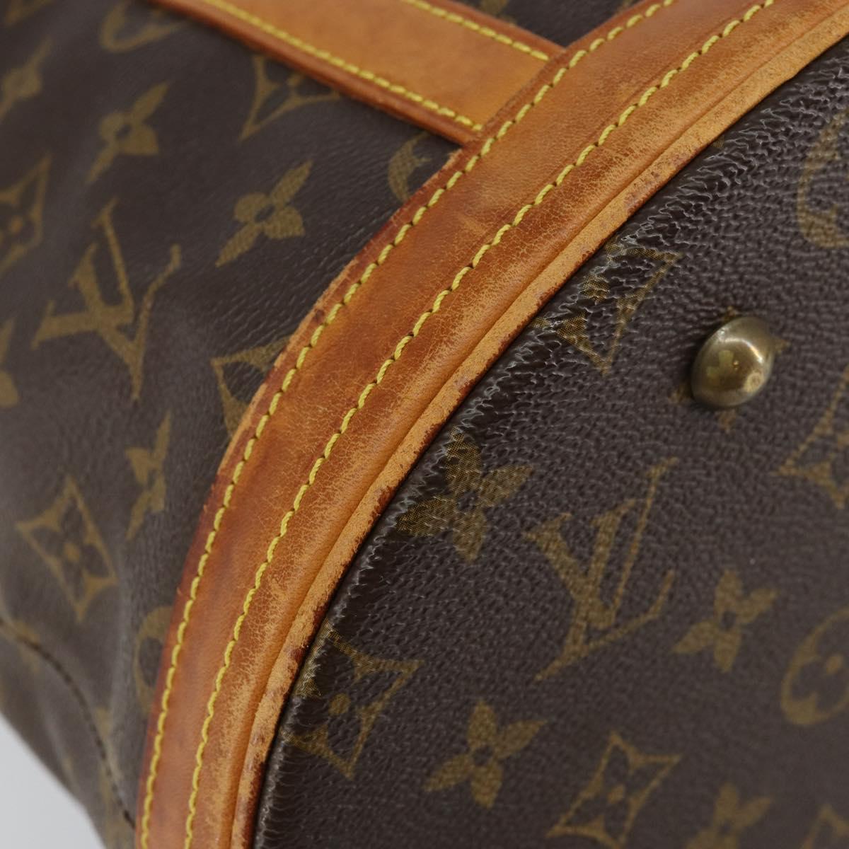 LOUIS VUITTON Monogram Bucket GM Shoulder Bag M42236 LV Auth 146310
