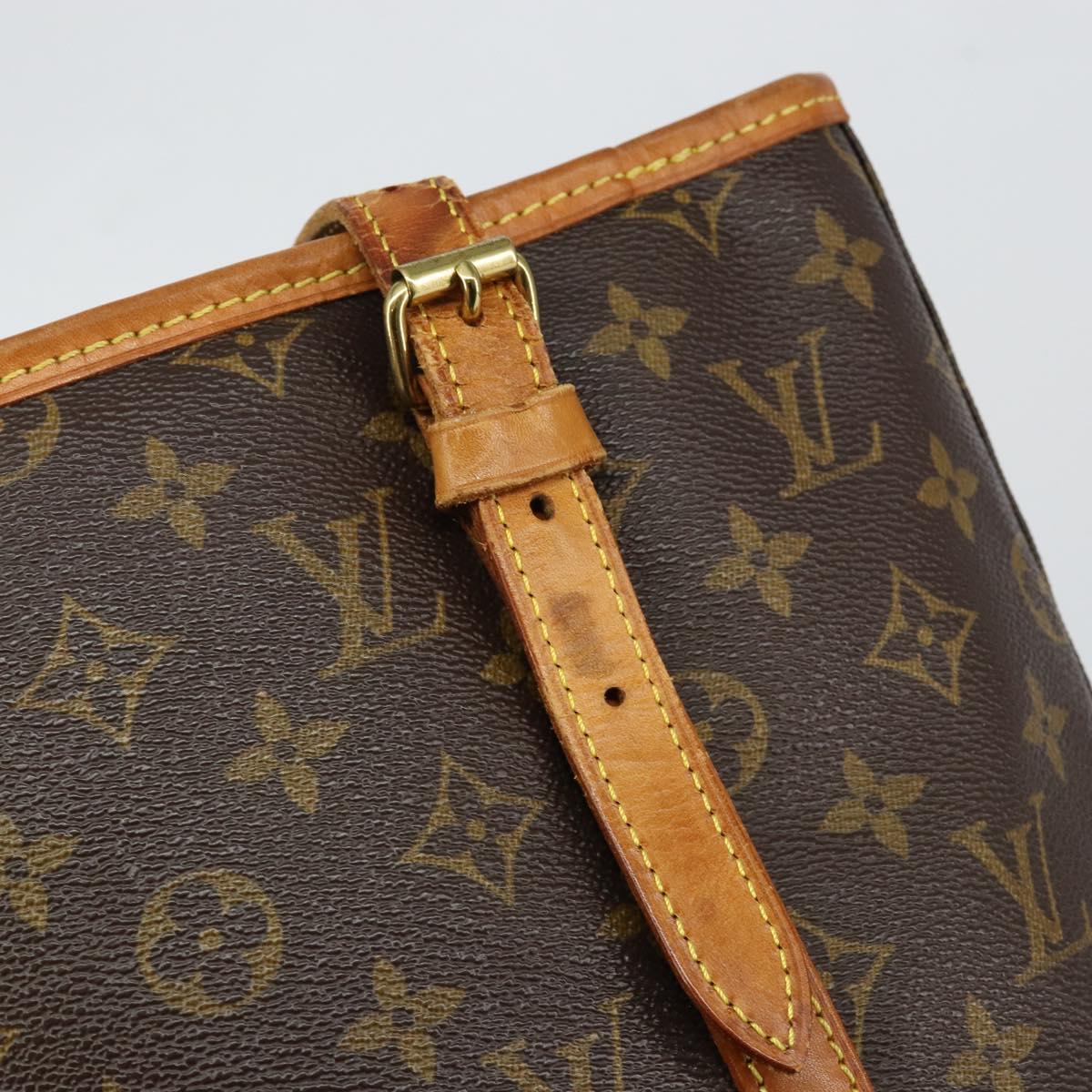 LOUIS VUITTON Monogram Bucket GM Shoulder Bag M42236 LV Auth 146310