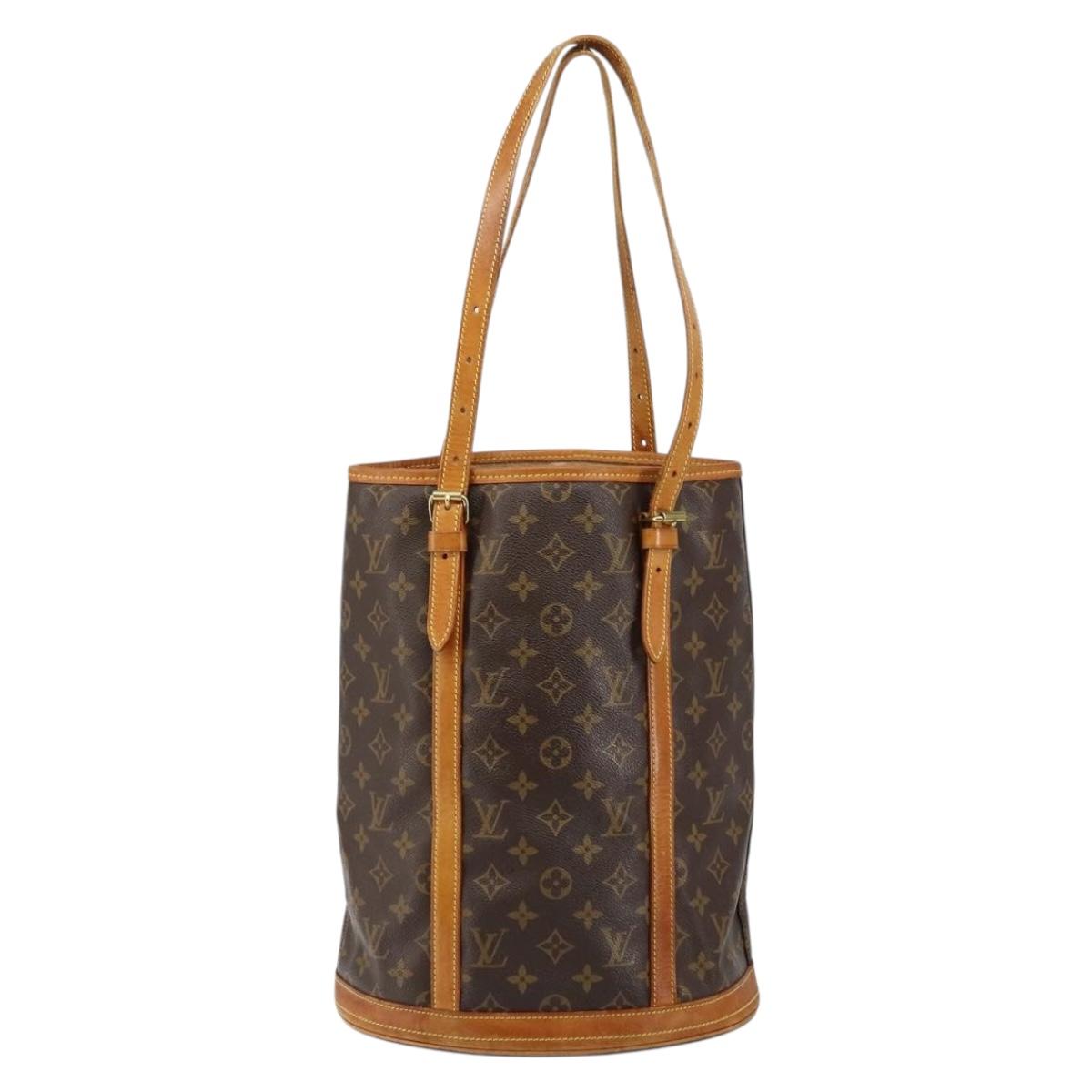 LOUIS VUITTON Monogram Bucket GM Shoulder Bag M42236 LV Auth 146310