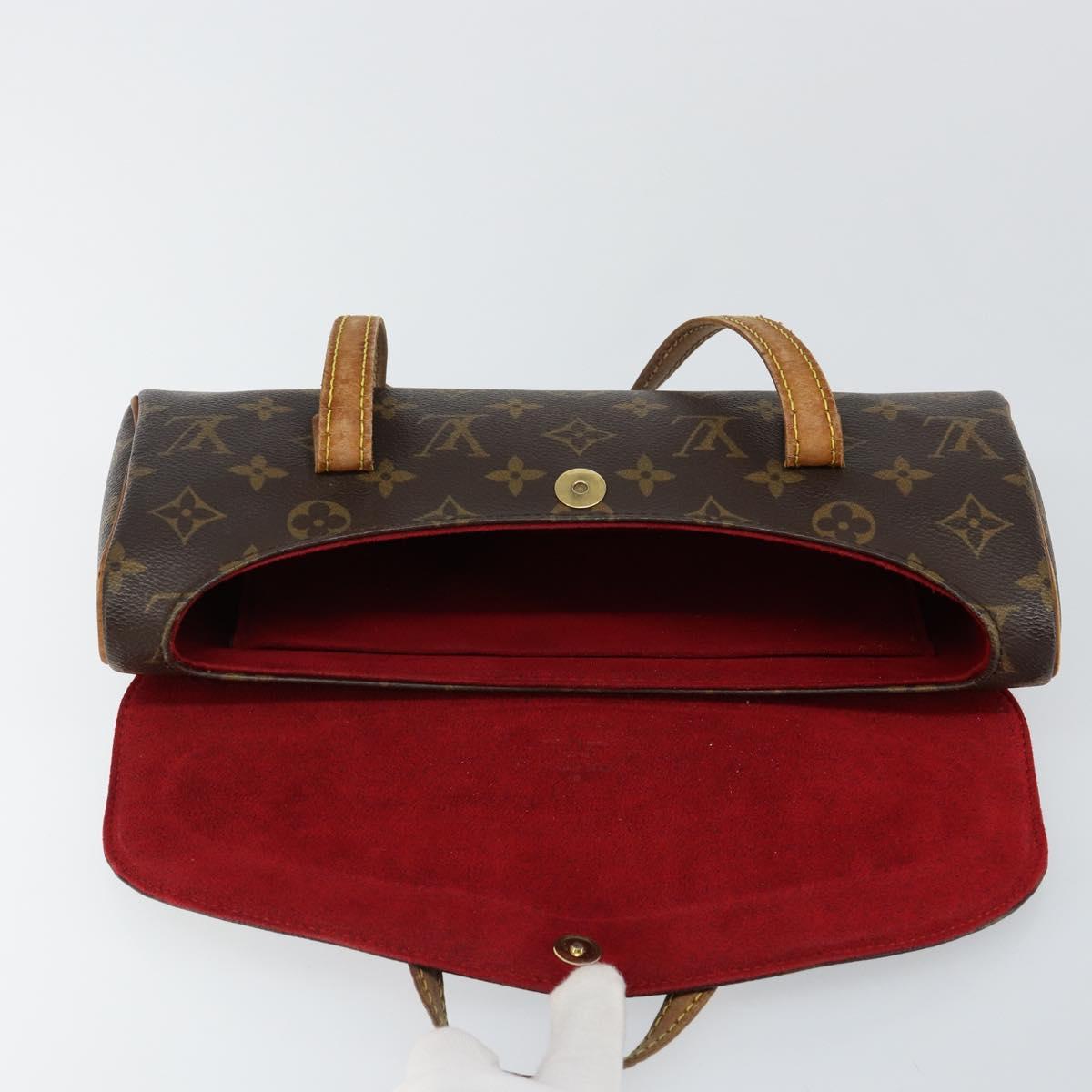 LOUIS VUITTON Monogram Sonatine Hand Bag M51902 LV Auth 146316