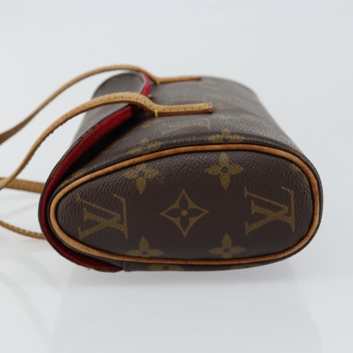 LOUIS VUITTON Monogram Sonatine Hand Bag M51902 LV Auth 146316