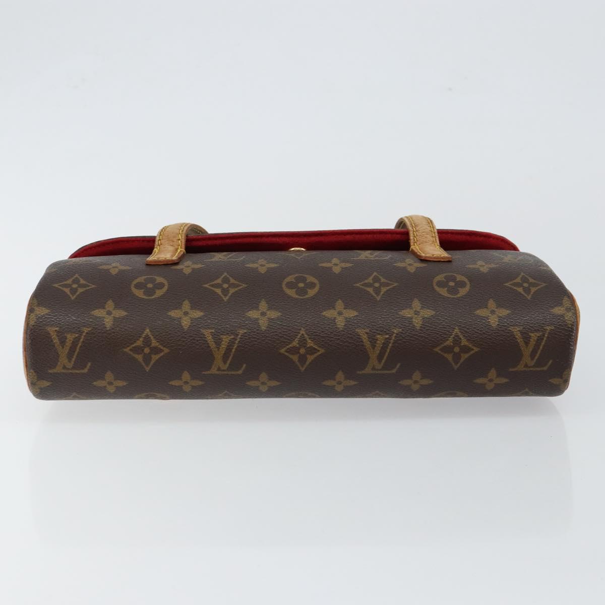 LOUIS VUITTON Monogram Sonatine Hand Bag M51902 LV Auth 146316