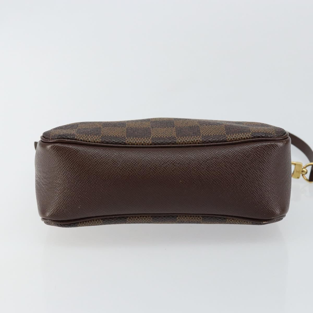 LOUIS VUITTON Damier Ebene Trousse makeup Pouch N51982 LV Auth 146318