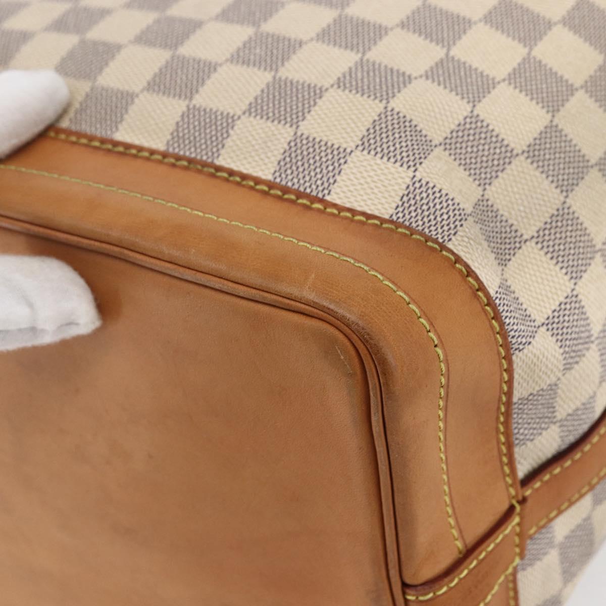 LOUIS VUITTON Damier Azur Noe Shoulder Bag N42222 LV Auth 146319