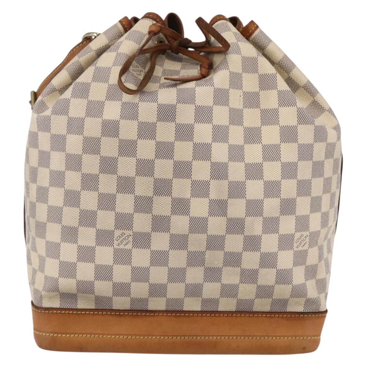 LOUIS VUITTON Damier Azur Noe Shoulder Bag N42222 LV Auth 146319