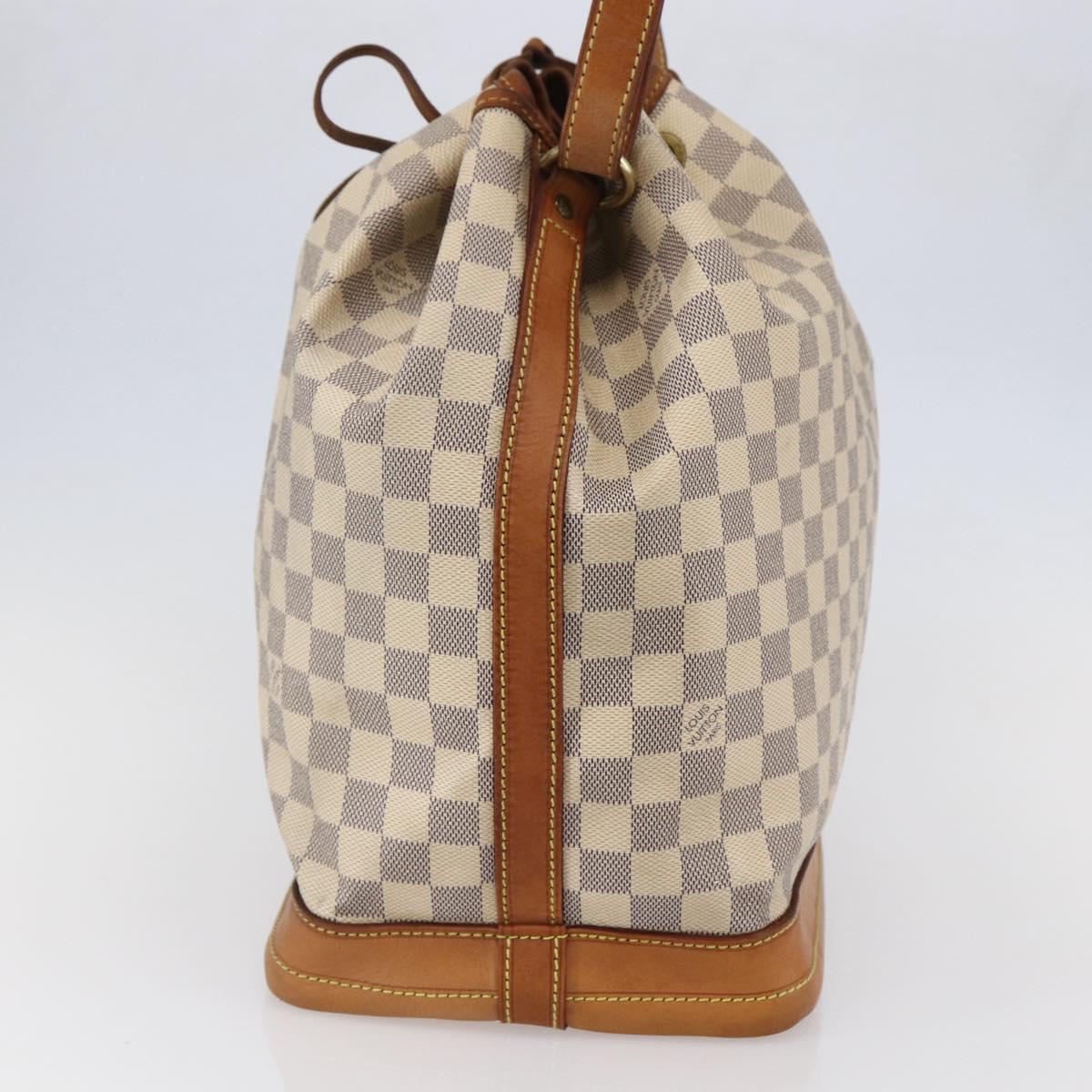 LOUIS VUITTON Damier Azur Noe Shoulder Bag N42222 LV Auth 146319
