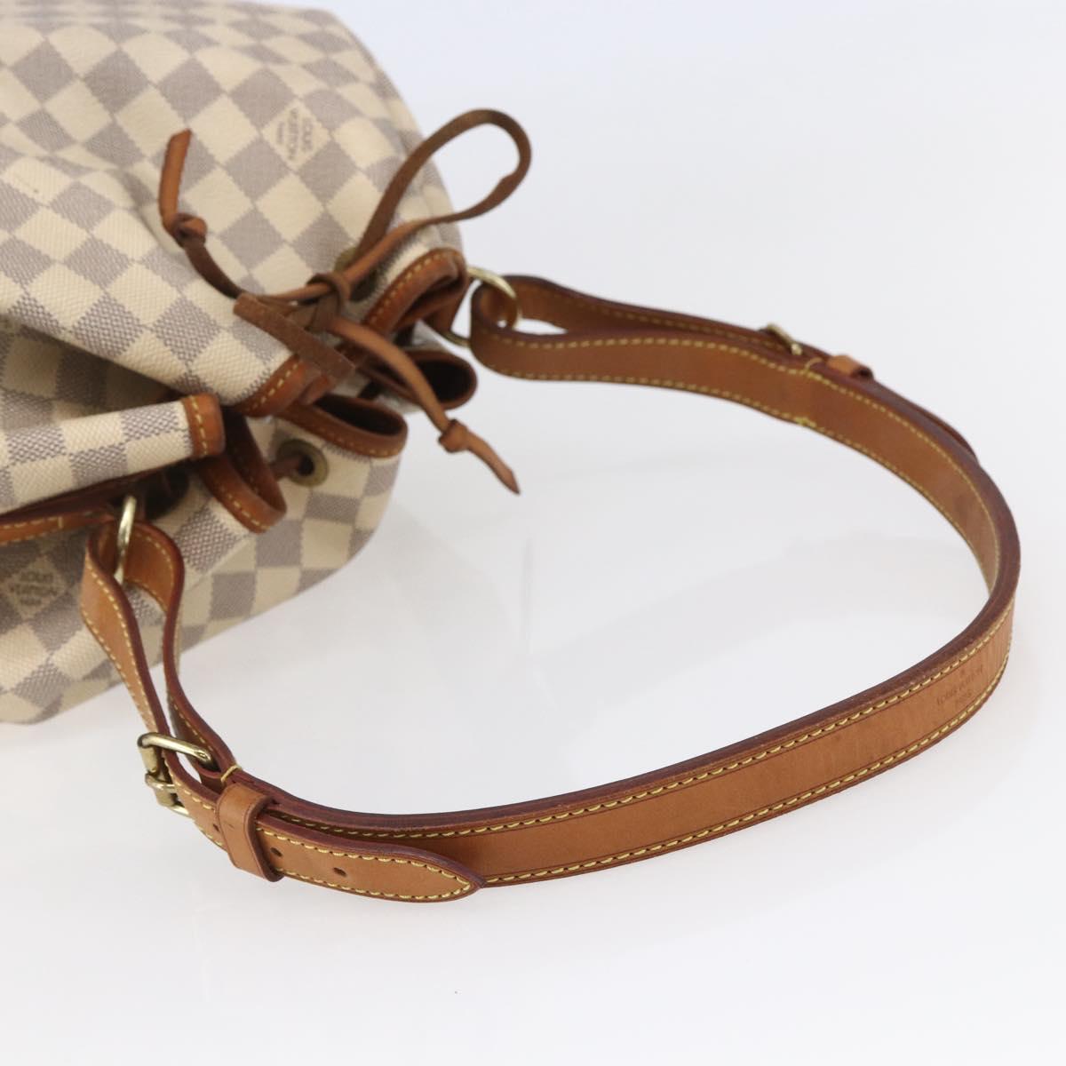 LOUIS VUITTON Damier Azur Noe Shoulder Bag N42222 LV Auth 146319