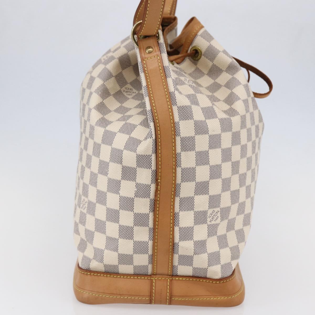 LOUIS VUITTON Damier Azur Noe Shoulder Bag N42222 LV Auth 146320