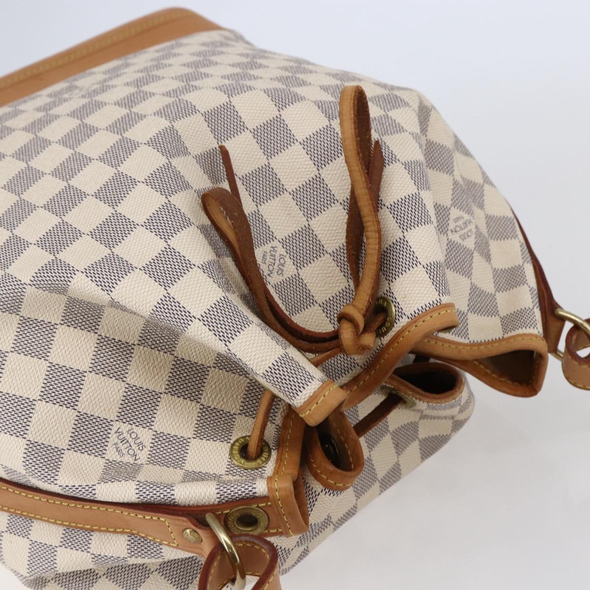 LOUIS VUITTON Damier Azur Noe Shoulder Bag N42222 LV Auth 146320