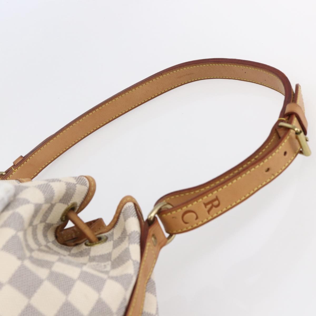 LOUIS VUITTON Damier Azur Noe Shoulder Bag N42222 LV Auth 146320