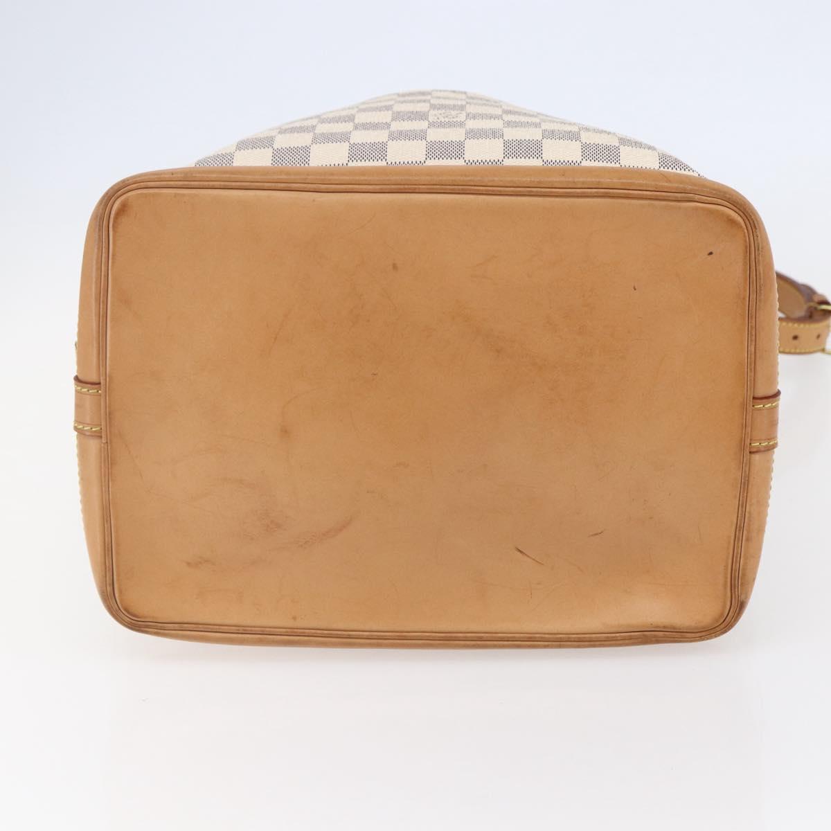 LOUIS VUITTON Damier Azur Noe Shoulder Bag N42222 LV Auth 146320