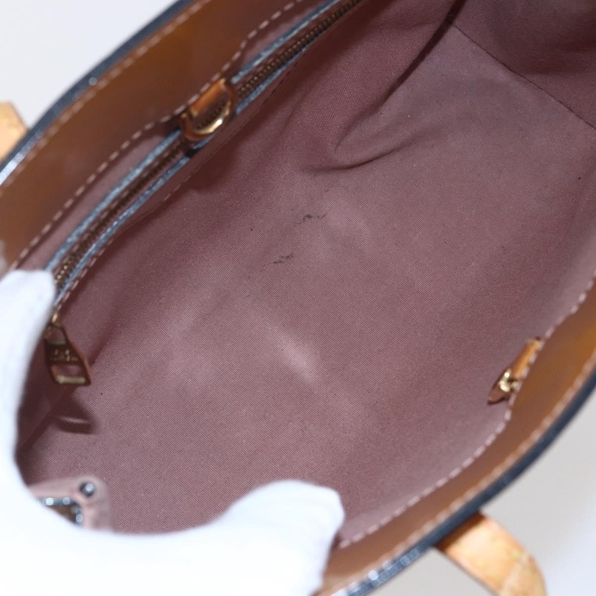 LOUIS VUITTON Monogram Vernis Catalina BB Bag Rose Velours M90015 LV Auth 146323