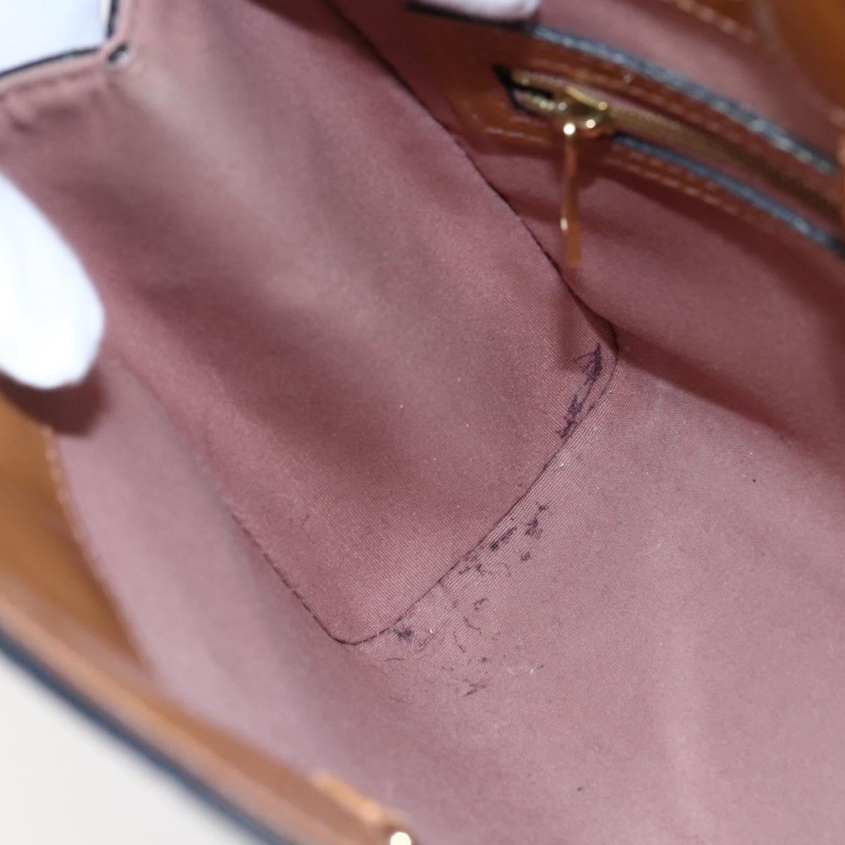 LOUIS VUITTON Monogram Vernis Catalina BB Bag Rose Velours M90015 LV Auth 146323