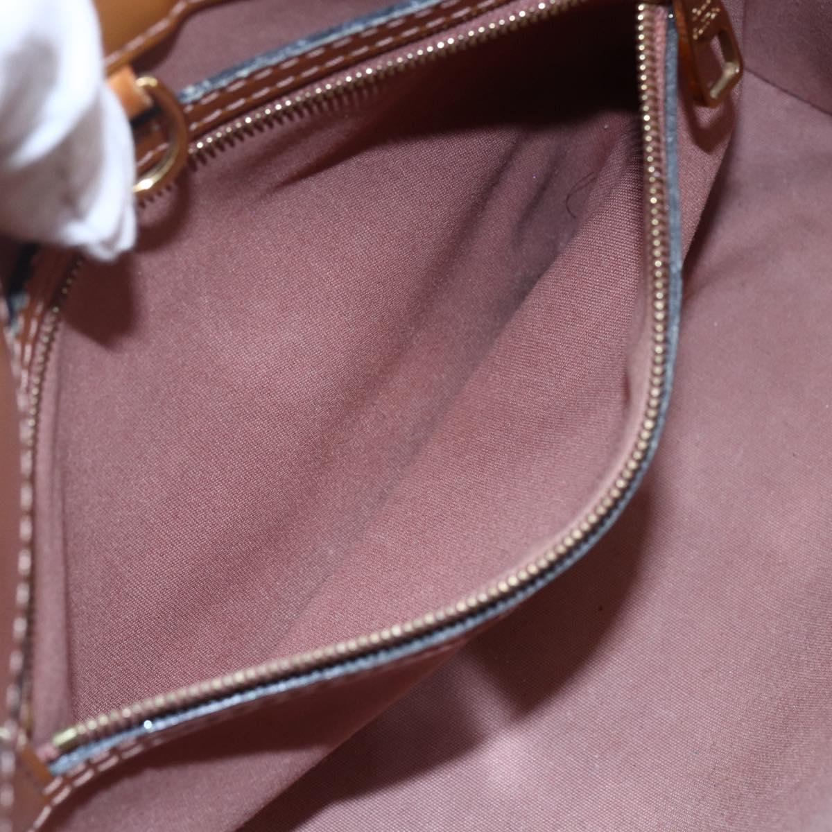 LOUIS VUITTON Monogram Vernis Catalina BB Bag Rose Velours M90015 LV Auth 146323