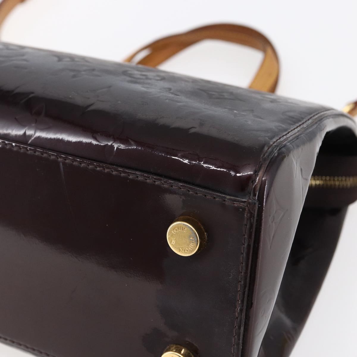 LOUIS VUITTON Monogram Vernis Blair MM Bag 2way Amarante M91619 LV Auth 146324