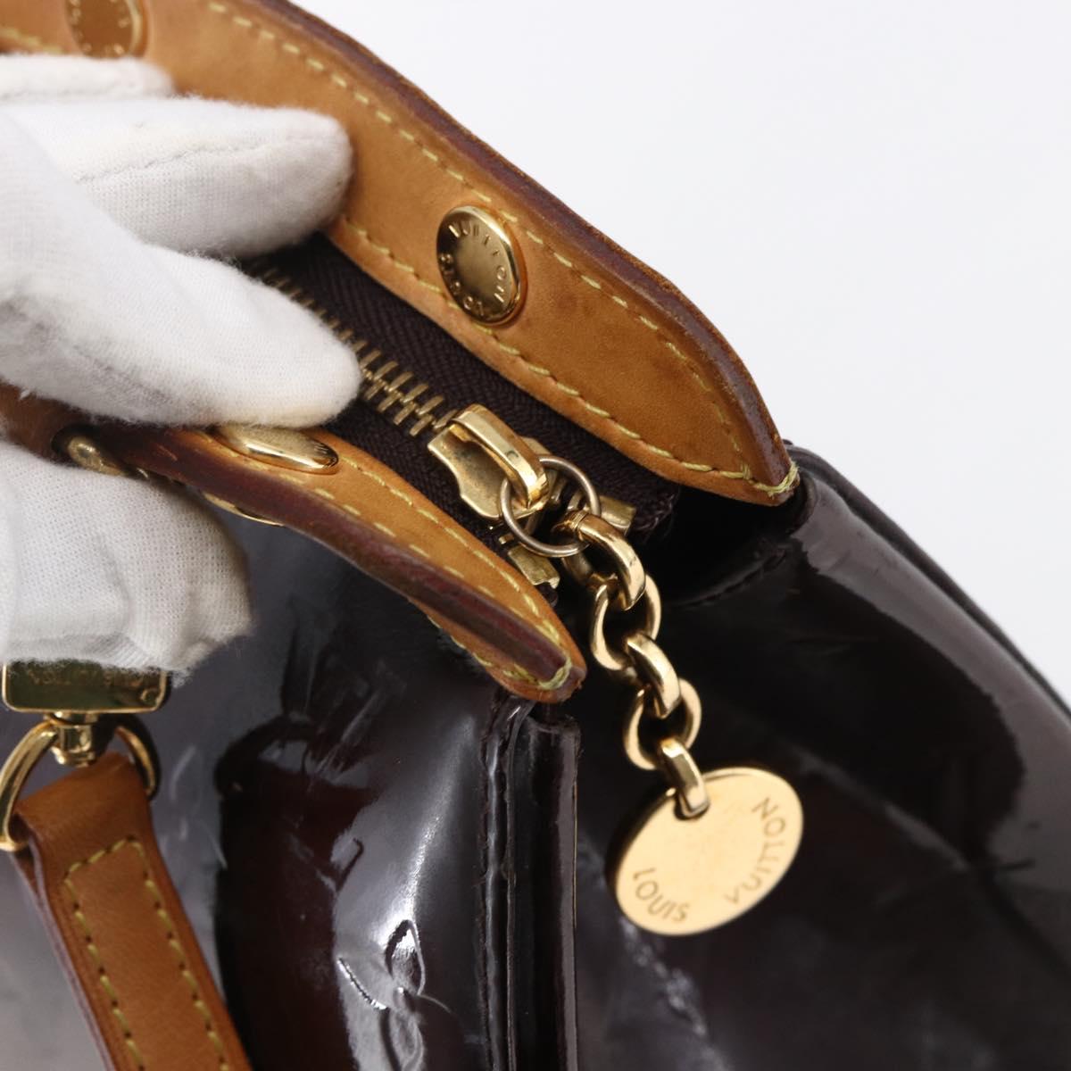 LOUIS VUITTON Monogram Vernis Blair MM Bag 2way Amarante M91619 LV Auth 146324