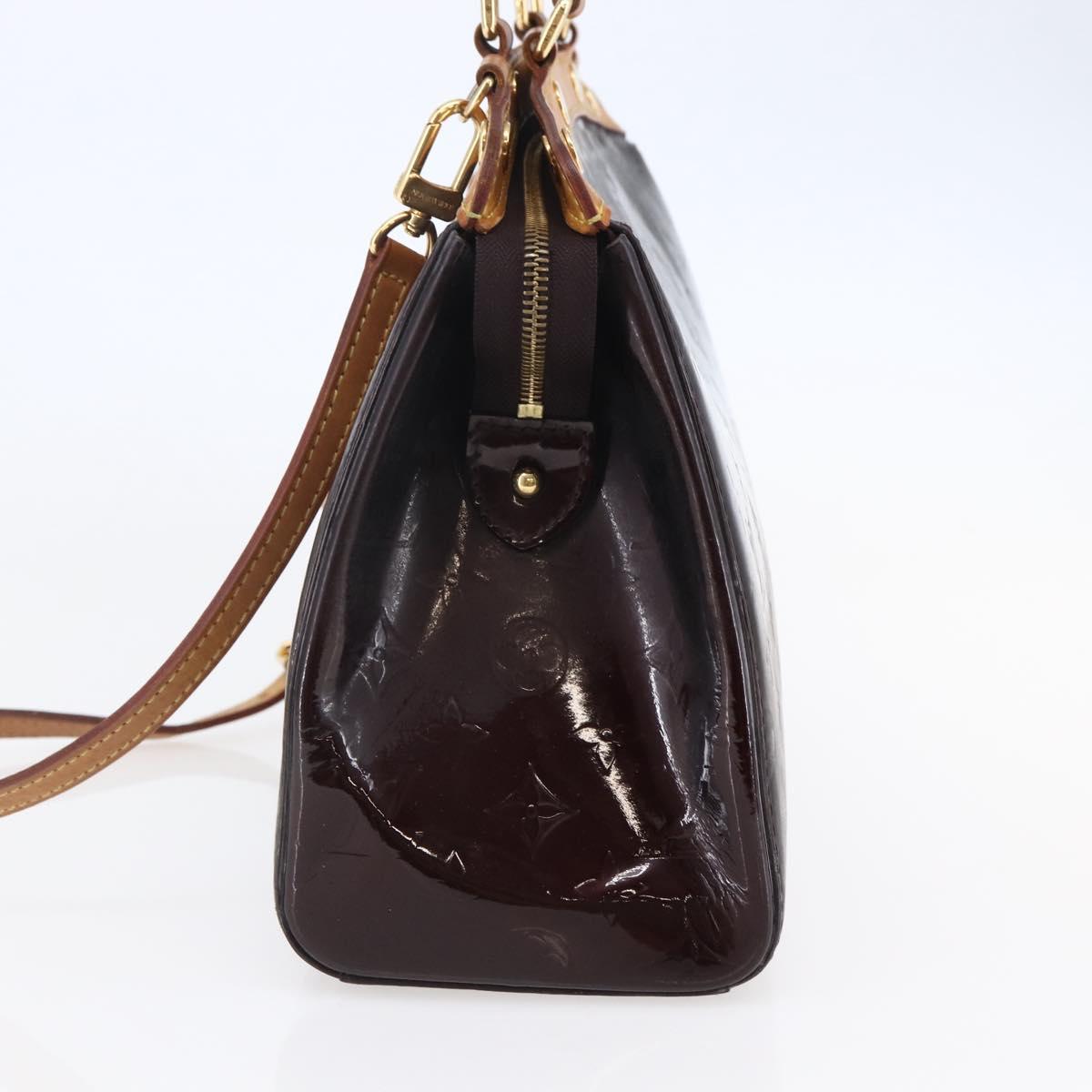 LOUIS VUITTON Monogram Vernis Blair MM Bag 2way Amarante M91619 LV Auth 146324