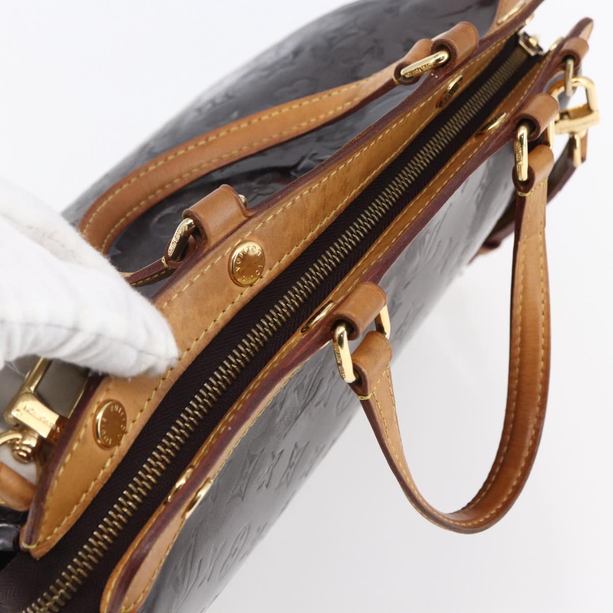LOUIS VUITTON Monogram Vernis Blair MM Bag 2way Amarante M91619 LV Auth 146324