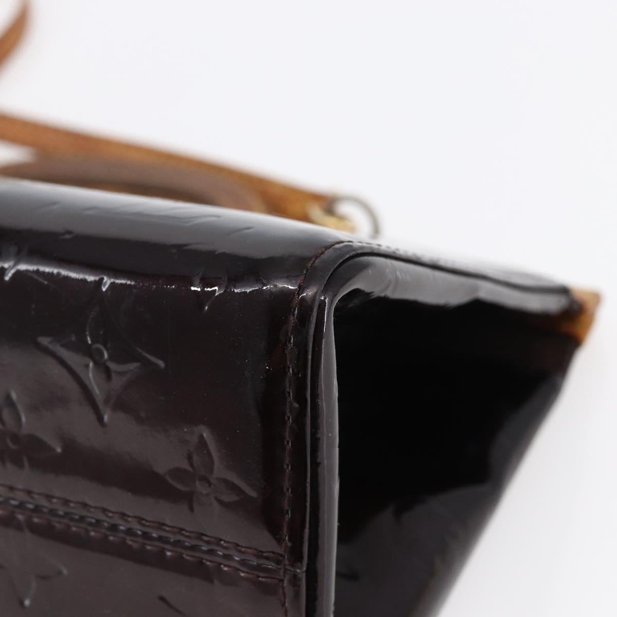 LOUIS VUITTON Vernis Roxbury Drive Hand Bag 2Way Amarante M91995 LV Auth 146325