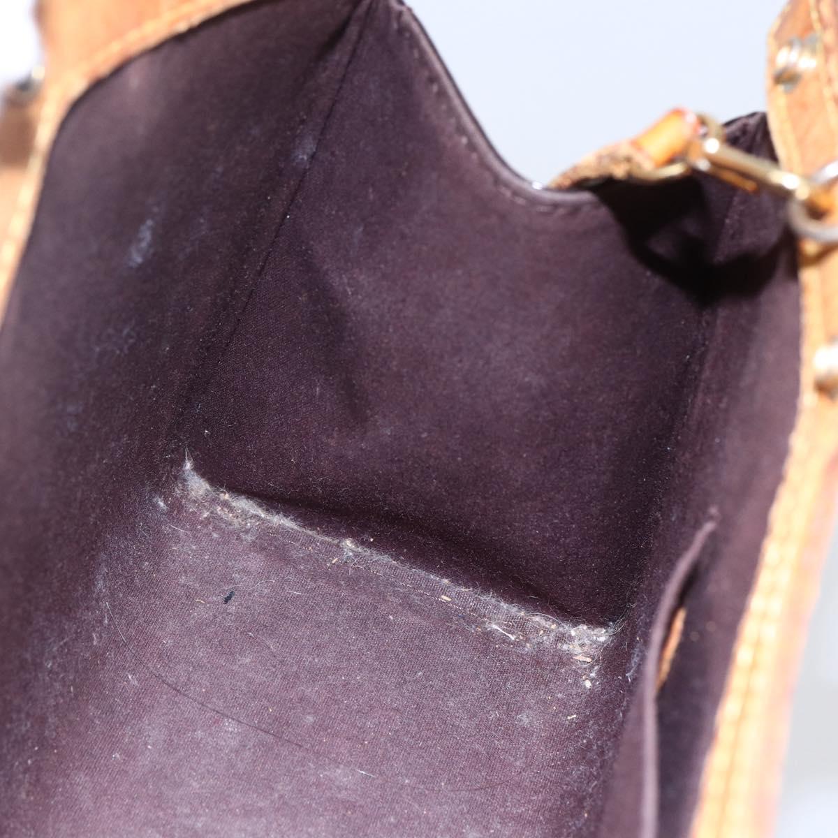 LOUIS VUITTON Vernis Roxbury Drive Hand Bag 2Way Amarante M91995 LV Auth 146325