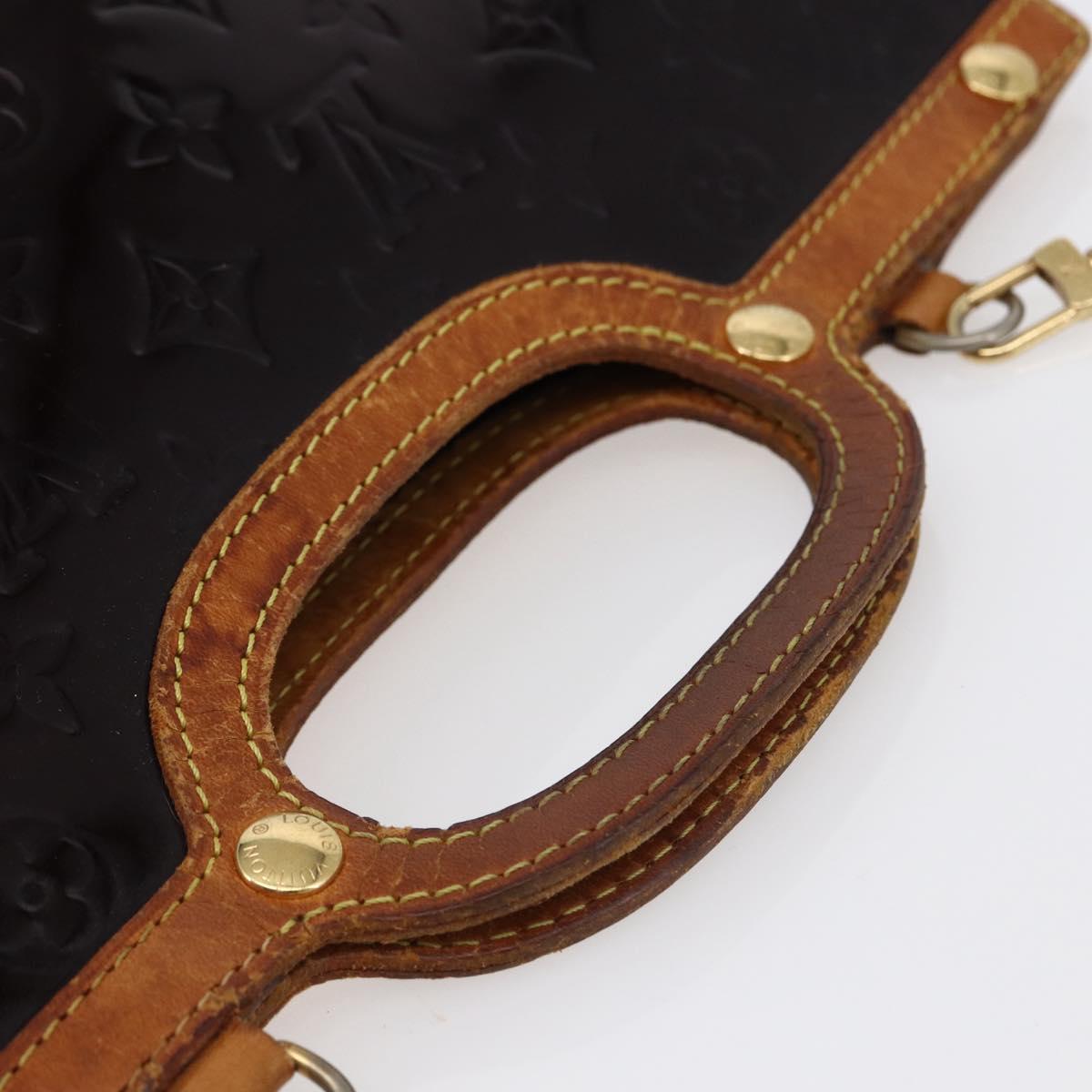 LOUIS VUITTON Vernis Roxbury Drive Hand Bag 2Way Amarante M91995 LV Auth 146325
