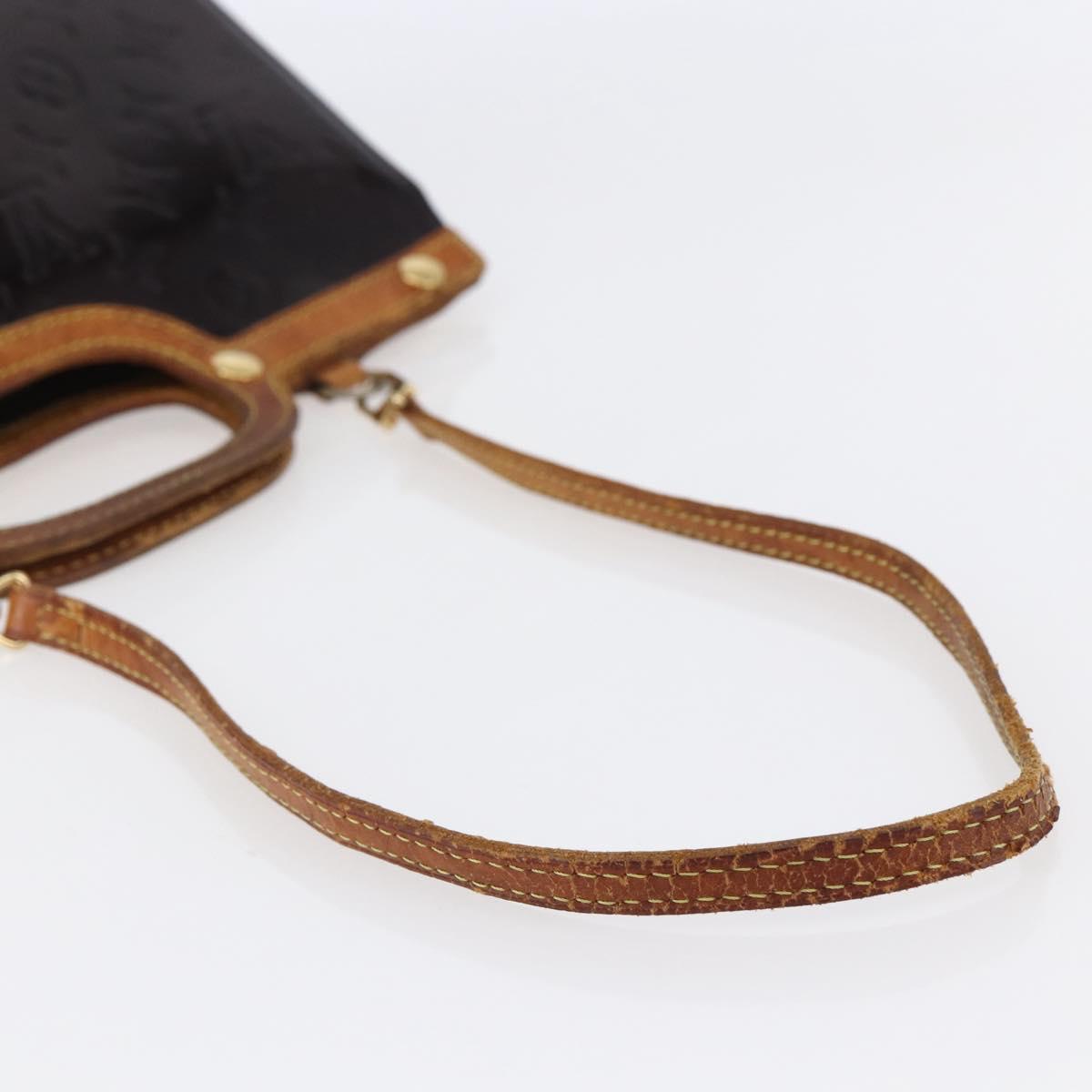 LOUIS VUITTON Vernis Roxbury Drive Hand Bag 2Way Amarante M91995 LV Auth 146325