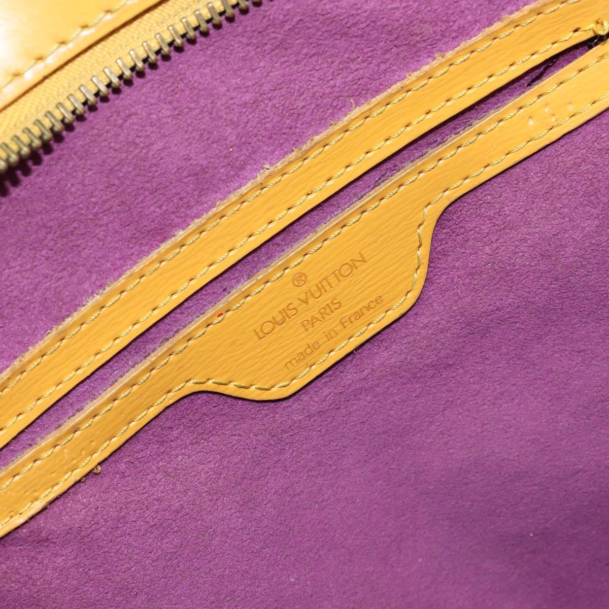 LOUIS VUITTON Epi Saint Jacques Hand Bag Yellow M52279 LV Auth 146328