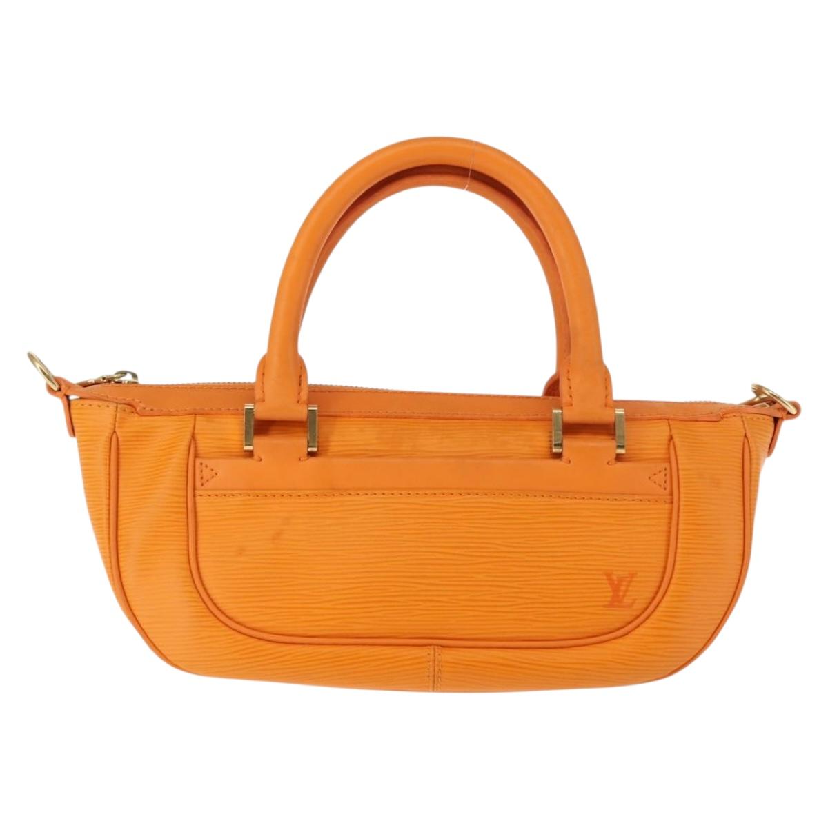 LOUIS VUITTON Epi Danura PM Bag 2Way Orange Mandarin M5891H LV Auth 146329