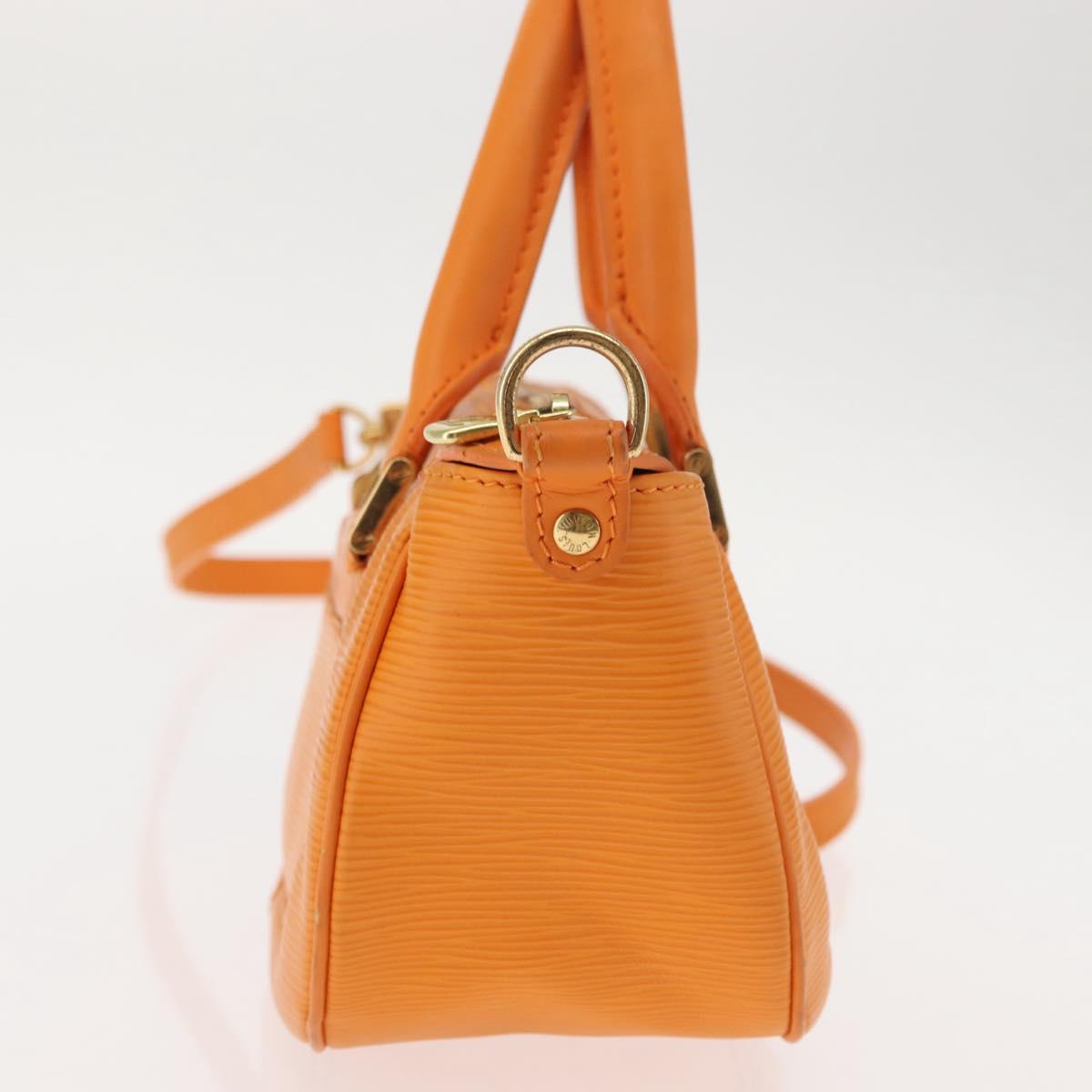 LOUIS VUITTON Epi Danura PM Bag 2Way Orange Mandarin M5891H LV Auth 146329