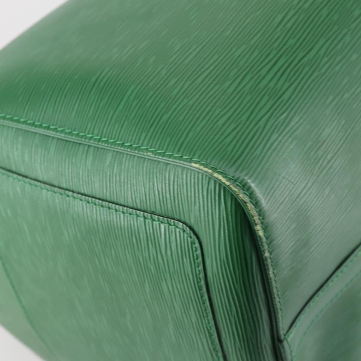 LOUIS VUITTON Epi Keepall 50 Boston Bag Green M42964 LV Auth 146331