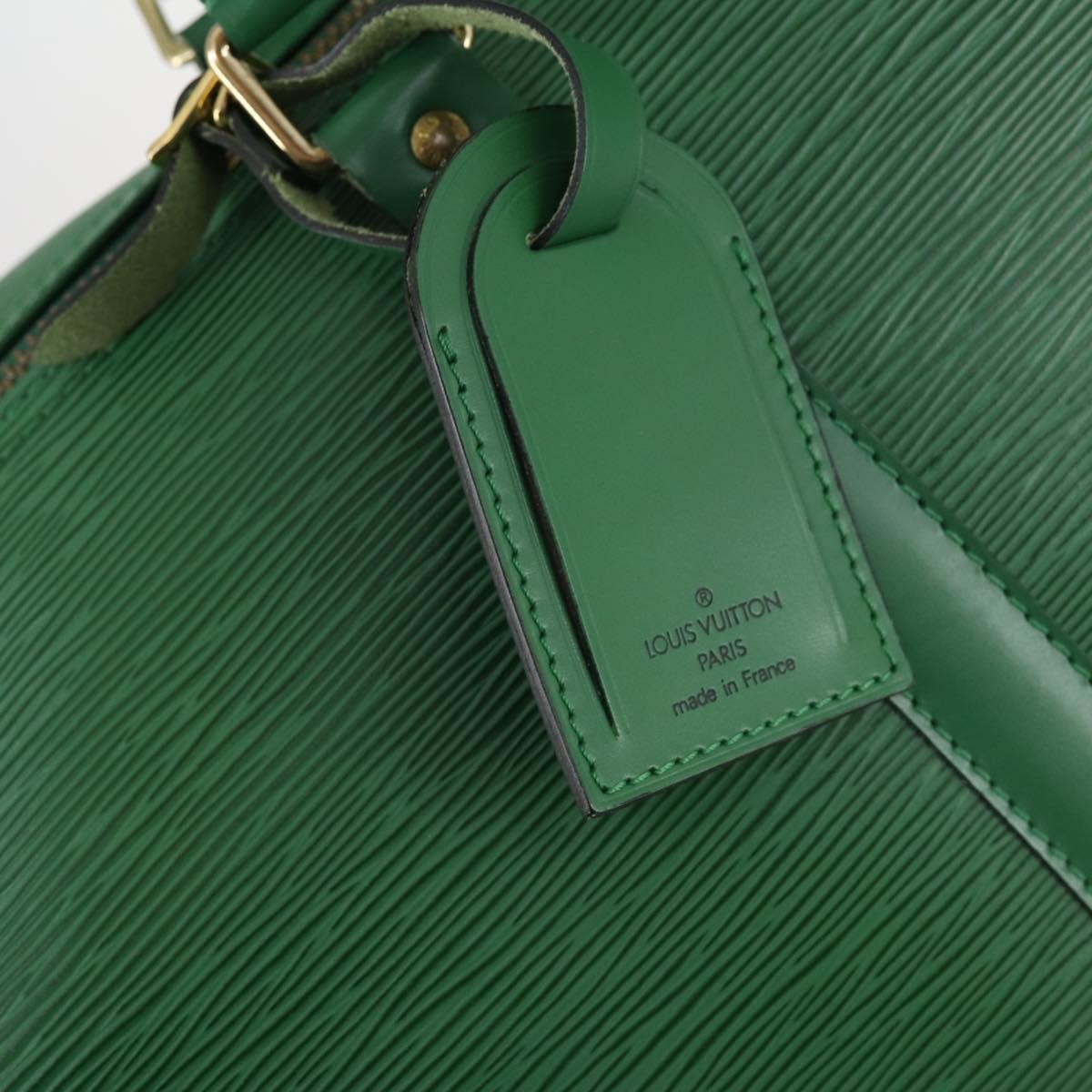 LOUIS VUITTON Epi Keepall 50 Boston Bag Green M42964 LV Auth 146331