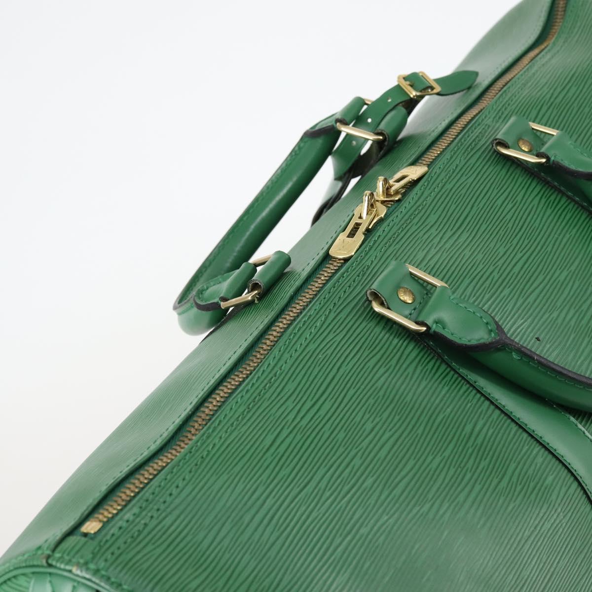 LOUIS VUITTON Epi Keepall 50 Boston Bag Green M42964 LV Auth 146331