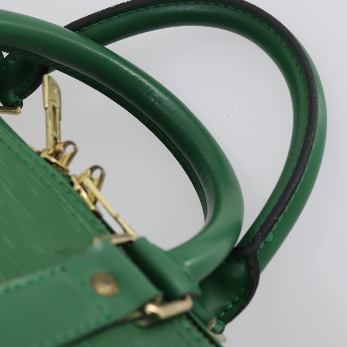 LOUIS VUITTON Epi Keepall 50 Boston Bag Green M42964 LV Auth 146331