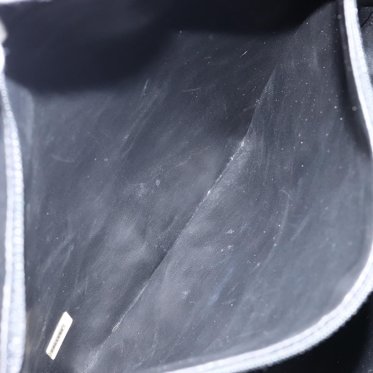 CHANEL Matelasse Shoulder Bag Leather Black Gold CC Auth 146351