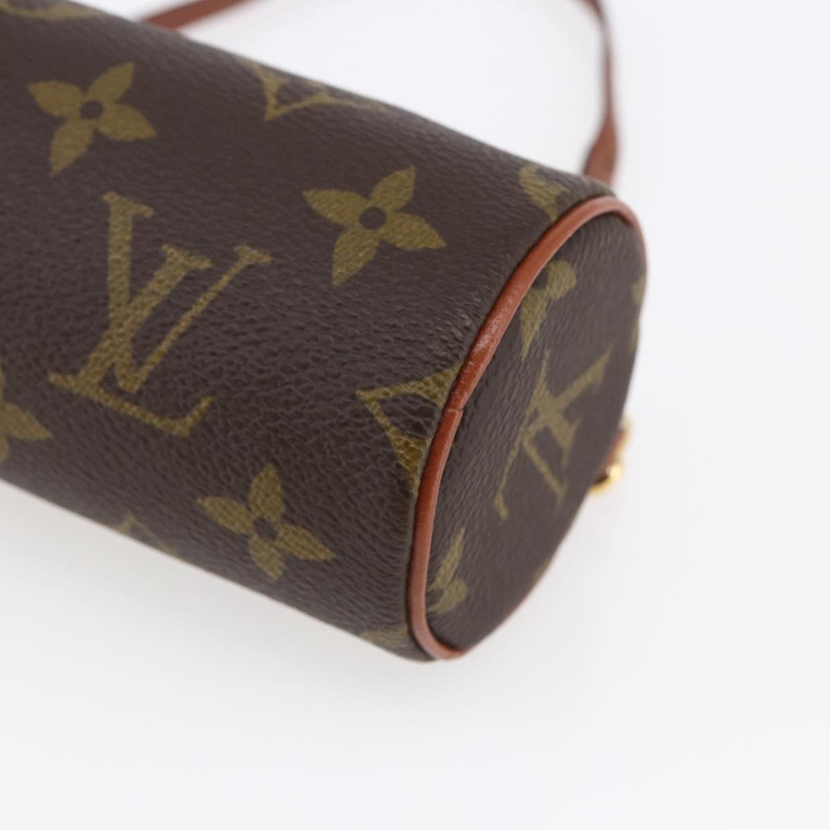 LOUIS VUITTON Monogram Papillon Pouch LV Auth 146356