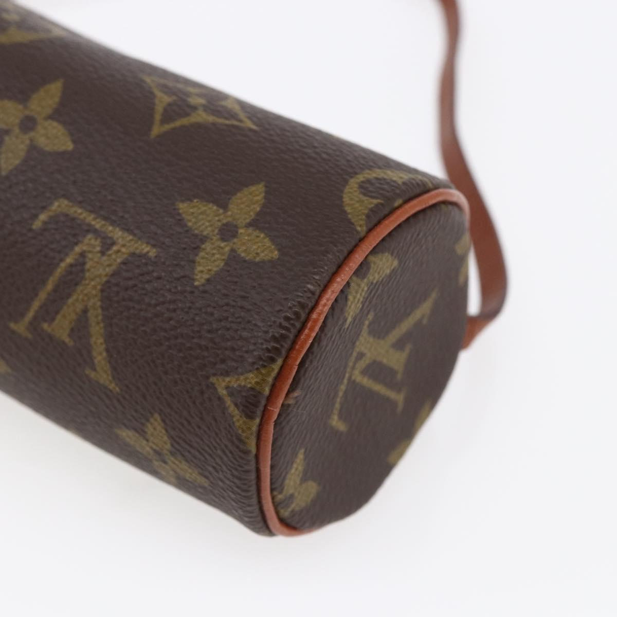 LOUIS VUITTON Monogram Papillon Pouch LV Auth 146356