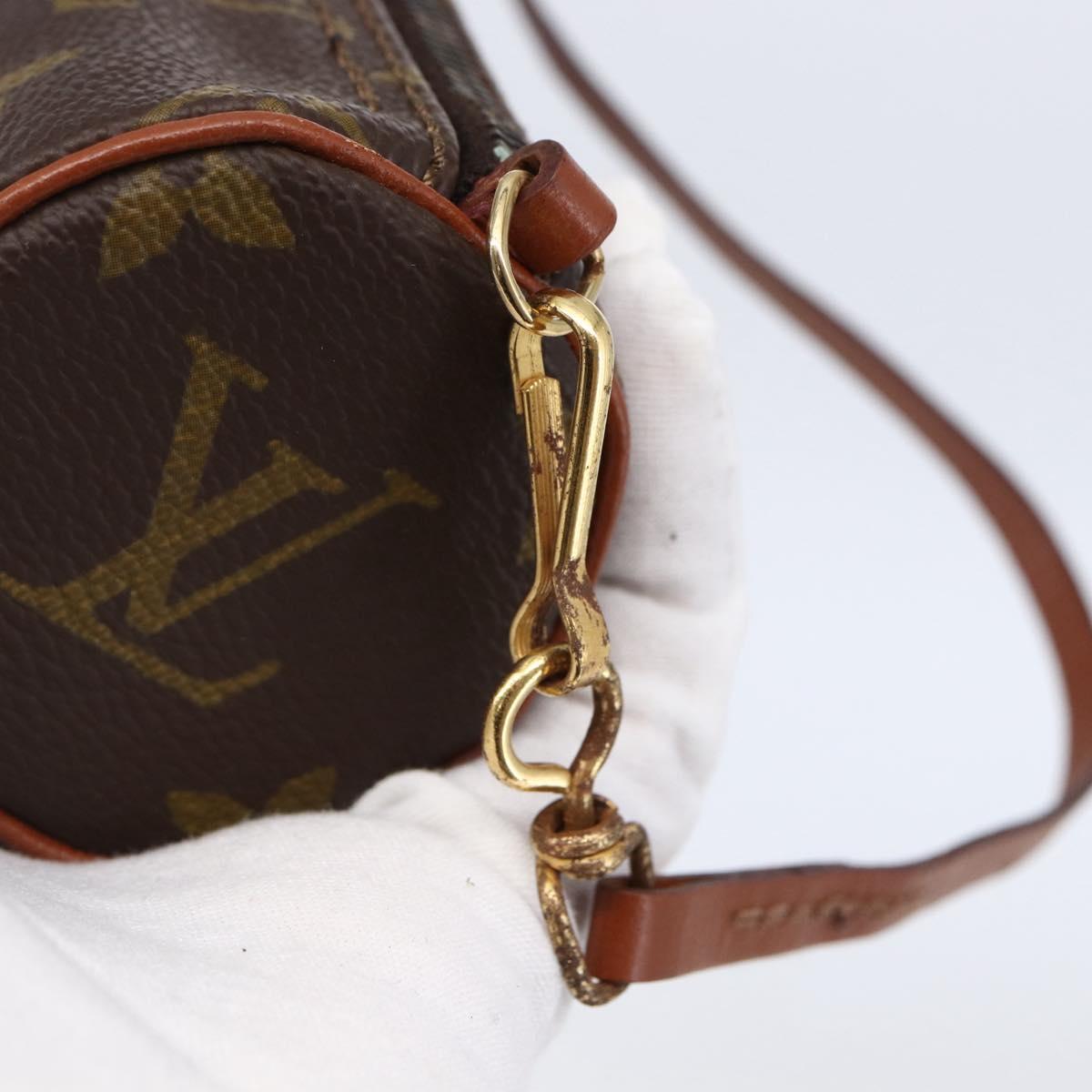 LOUIS VUITTON Monogram Papillon Pouch LV Auth 146356
