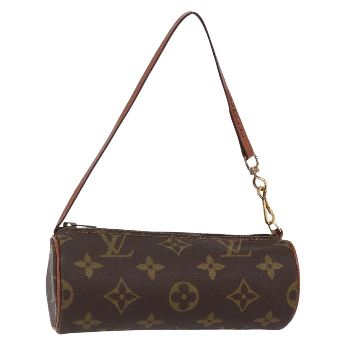 LOUIS VUITTON Monogram Papillon Pouch LV Auth 146356