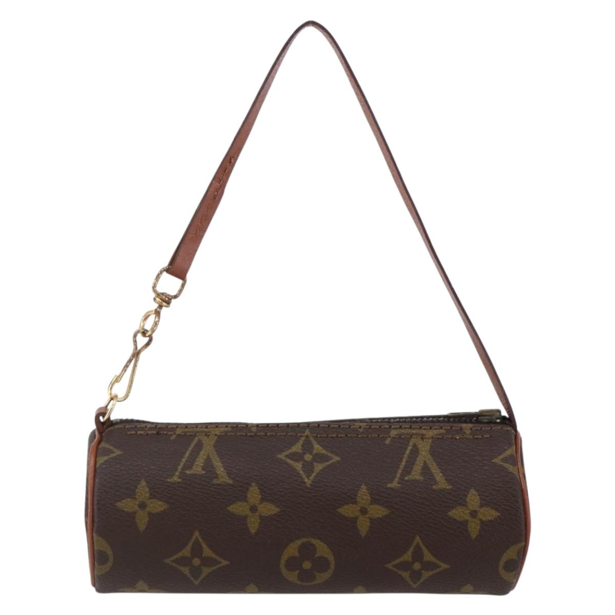 LOUIS VUITTON Monogram Papillon Pouch LV Auth 146356