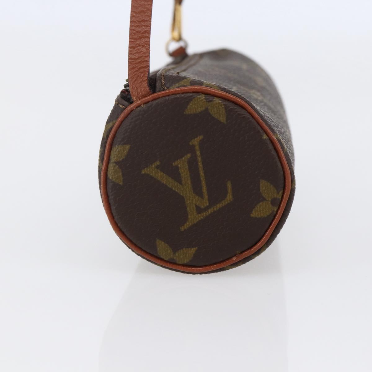 LOUIS VUITTON Monogram Papillon Pouch LV Auth 146356