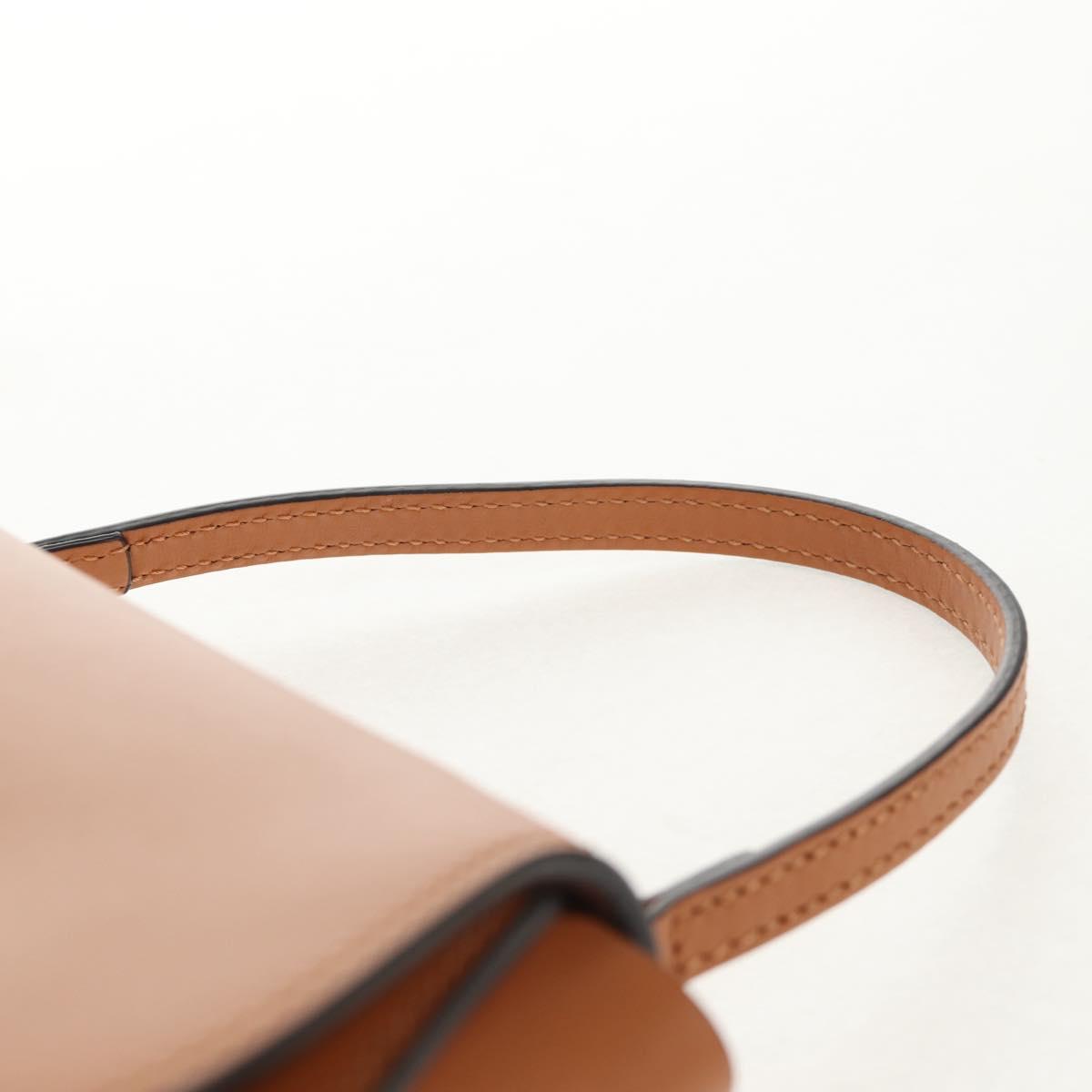 GUCCI Children's Koala Hand Bag Leather Brown Silver 605824 Auth 146368V