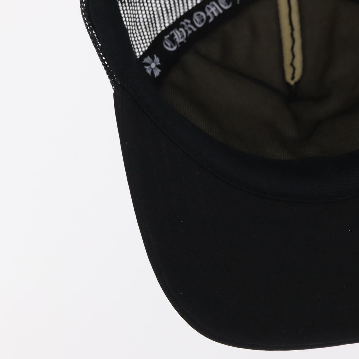 Chrome Hearts 3 Cemetery Cross King Taco Tracker Cap Cotton Black Auth 146386M