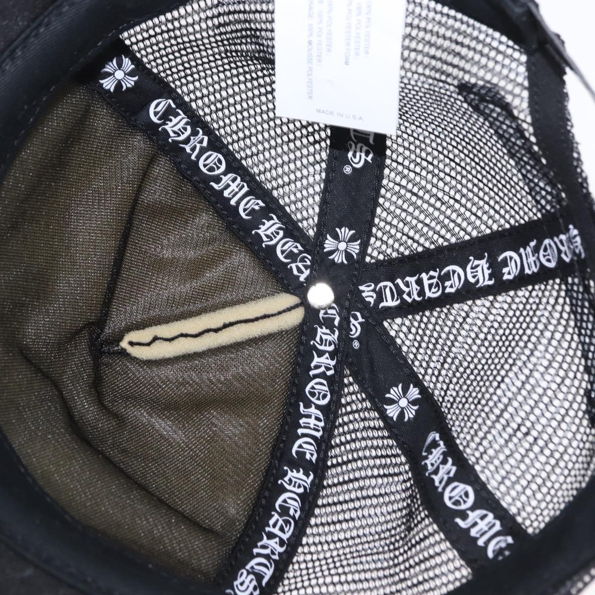 Chrome Hearts 3 Cemetery Cross King Taco Tracker Cap Cotton Black Auth 146386M