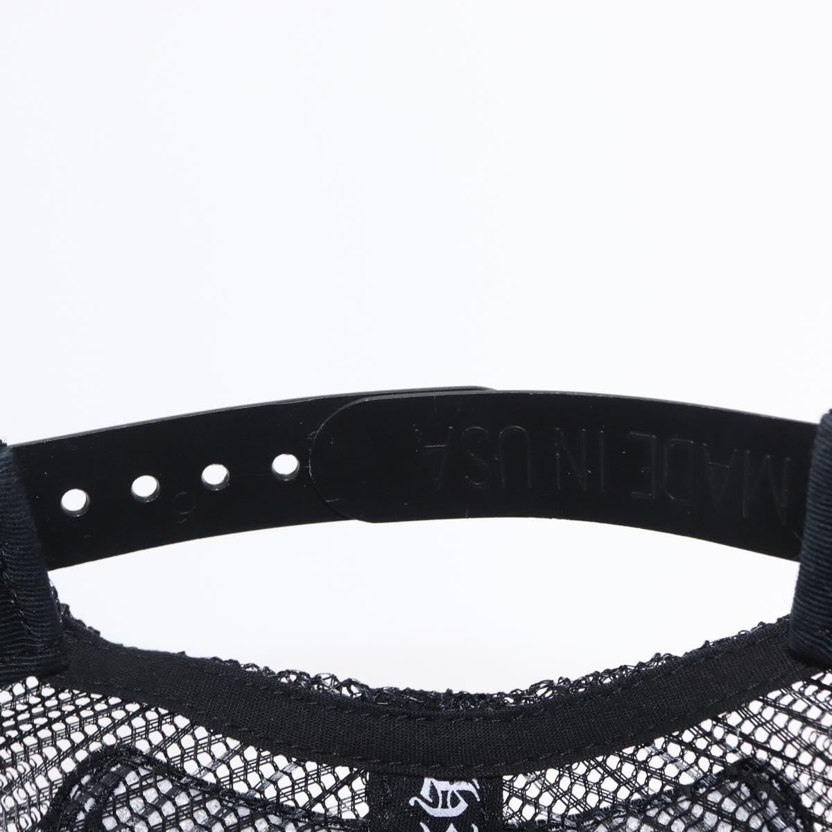 Chrome Hearts 3 Cemetery Cross King Taco Tracker Cap Cotton Black Auth 146386M