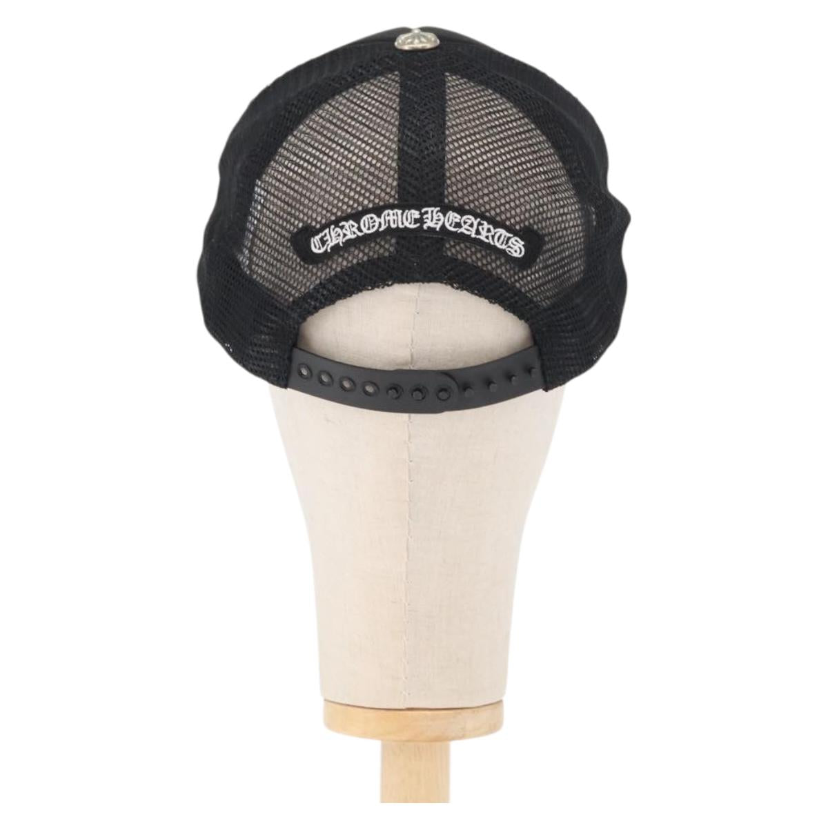 Chrome Hearts 3 Cemetery Cross King Taco Tracker Cap Cotton Black Auth 146386M