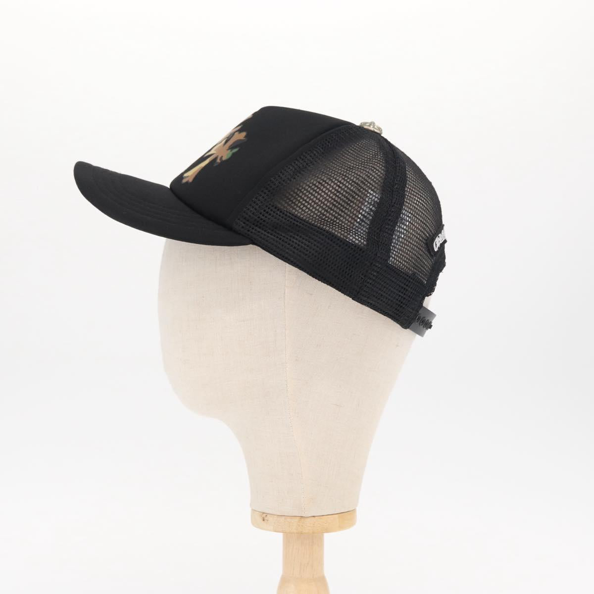 Chrome Hearts 3 Cemetery Cross King Taco Tracker Cap Cotton Black Auth 146386M