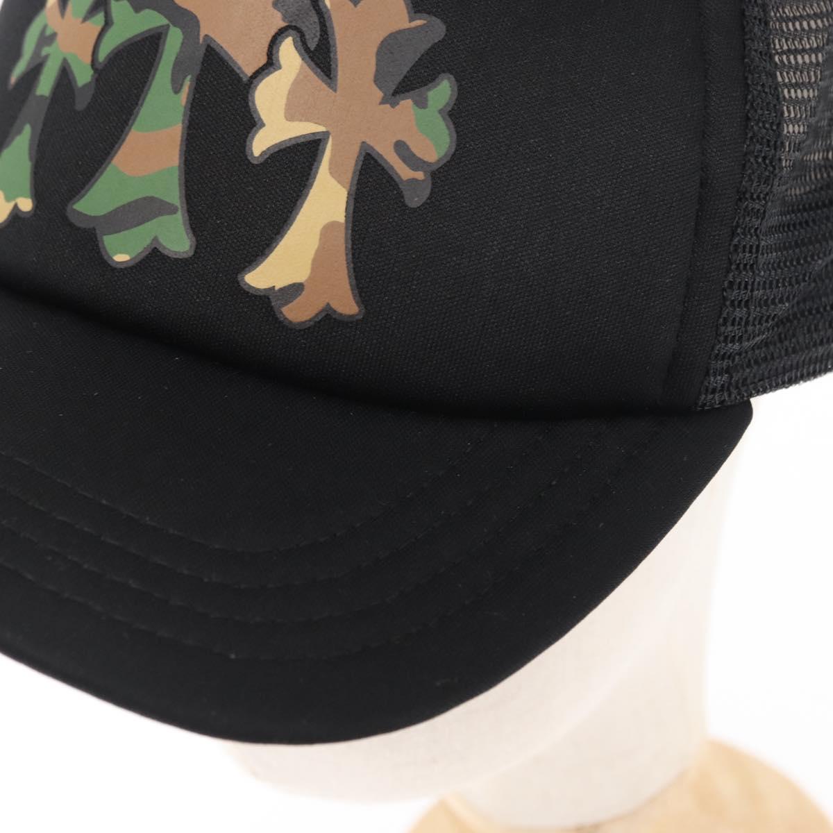Chrome Hearts 3 Cemetery Cross King Taco Tracker Cap Cotton Black Auth 146386M